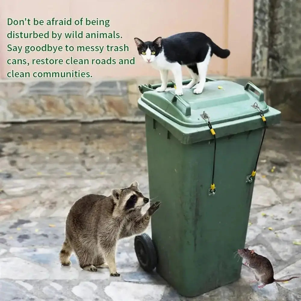 Verrou Anti-Raton pour Bac à Déchets | Protection Poubelle, Recyclage et Compost